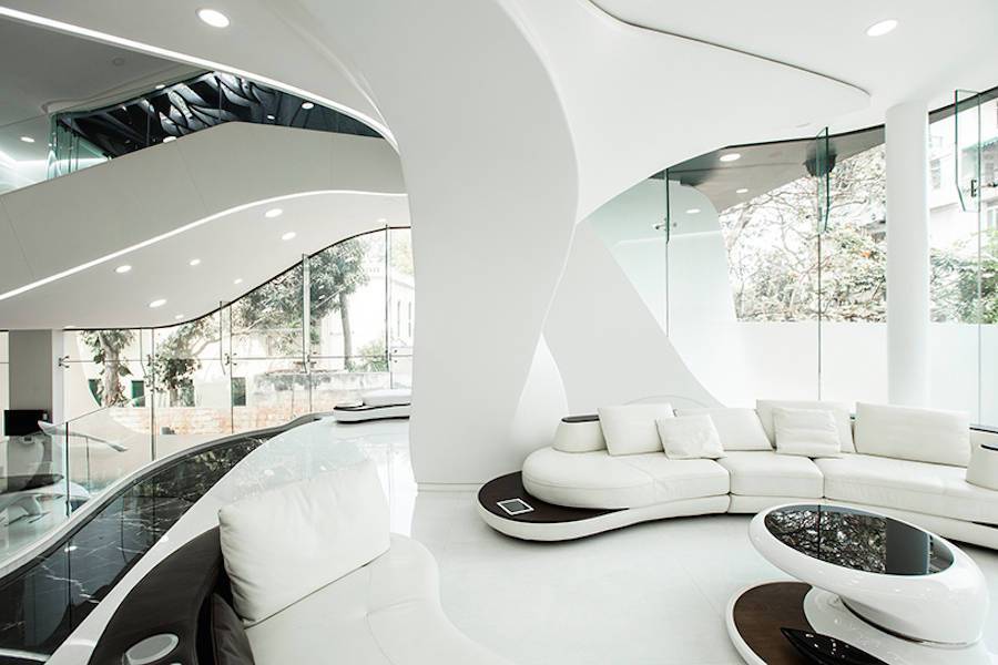 Desain Rumah Bergaya Futuristik